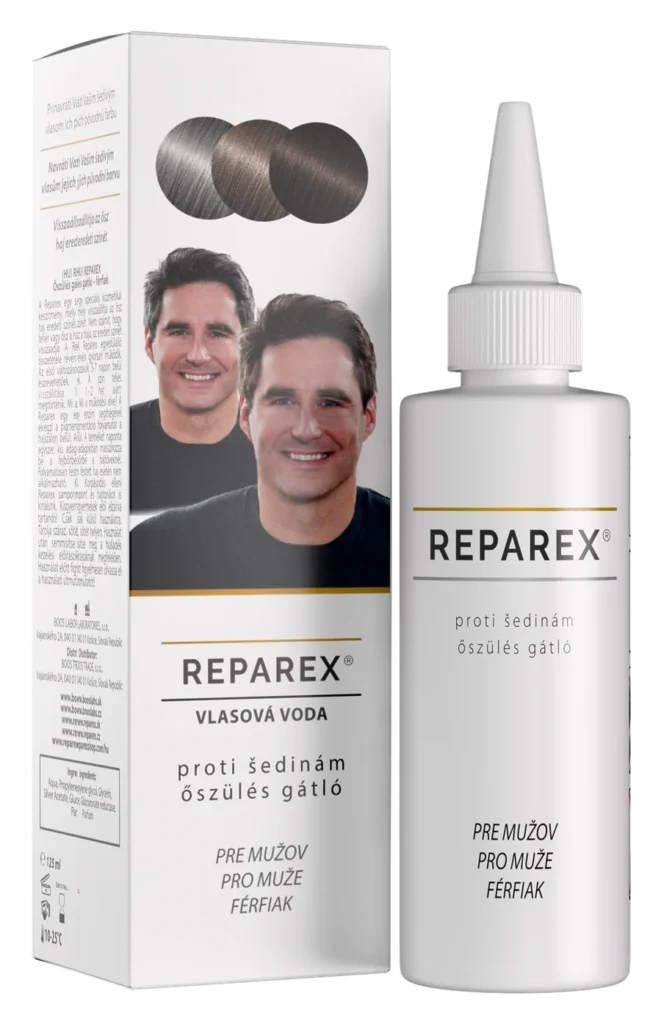 Reparex pre mužov 125 ml – originálna fľaštička a balenie.